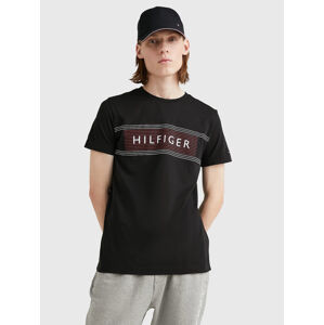 Tommy Hilfiger pánské černé tričko - XXL (BDS)